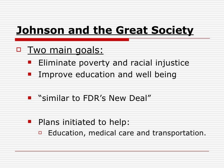 New Frontier Vs Great Society Chart