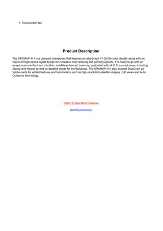 New garmin gpsmap 441s 4 inch waterproof marine gps and chartplotter ...