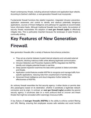 Introduction - New Generation Firewall.. | PDF