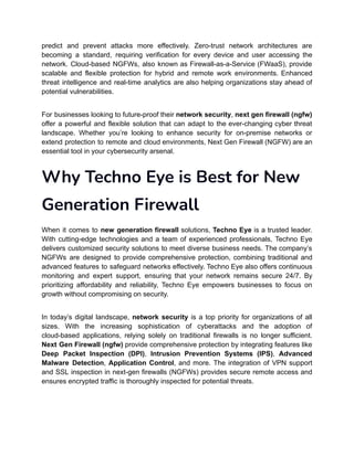 Introduction - New Generation Firewall.. | PDF