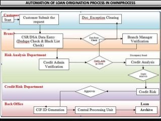 AUTOMATION OF LOAN ORIGINATION PROCESS IN OMNIPROCESS
 