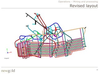 Operations – Mining and processing

          Revised layout




     B1

          B2




               B3




                                18
 
