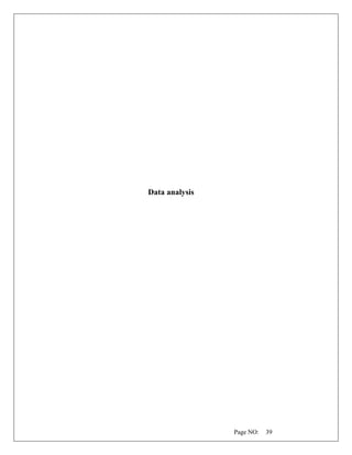 Page NO: 39
Data analysis
 