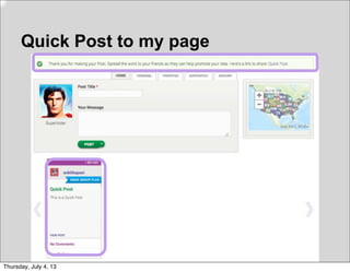 Quick Post to my page
Thursday, July 4, 13
 