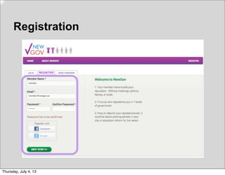 Registration
REGISTER
Thursday, July 4, 13
 