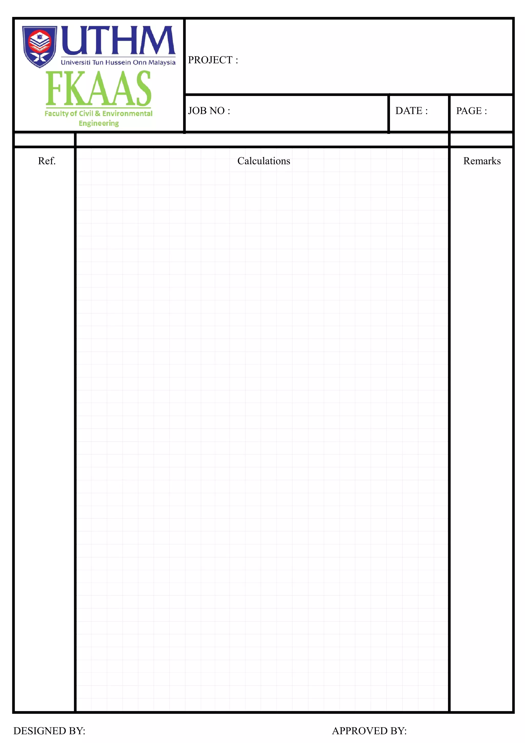 Shearforce
198.69 139.77 9.05 12.83
177.49 144.89 349.35 102.95 40.25 79.69 20.56 1.99
1.50 3.00 0.90 1.50
V6-5 2.10 V5-6 V5-3a 2.40 V3a-5 V3a-3 V3-3a V3-1b V1b-3 V1b-1a V1a-1b V1a-1 V1-1a
∑M@5=0
V6-5 2.10 144.89 = 0 ∑M@1b=0
V6-5 2.10 = 0.00 V3-1b 3.00 139.77 = 0
V6-5 = 119.73 V3-1b 3.00 = 0.00
V5-6 = 31.06 V3-1b = 284.27
V1b-3 = 311.80
∑M@3a=0
V5-3a 2.40 102.95 = 0 ∑M@1a=0
V5-3a 2.40 = 0.00 V1b-1a 0.90 = 0
V5-3a = 441.61 V1b-1a 0.90 = 0.00
V3a-5 = 396.83 V1b-1a = 173.52
V1a-1b =
∑M@3=0
V3a-3 1.50 79.69 = 0 ∑M@1=0
V3a-3 1.50 = 0.00 V1a-1 1.50 1.99 20.56 = 0
V3a-3 = 32.93 V1a-1 1.50 8.12 = 0.00
V3-3a = 27.44 V1a-1 =
V1-1a = 24.65
Shearforceandbendingmomentdiagram
441.61
284.27
173.52
119.73 32.93
1.66 1.26 0.55 1.46 0.48 0.40
31.06 27.44
24.65
396.83 311.80
2.47 5.90 9.39 9.39
2.47 5.90 3.04 1.95
1.24 2.95 1.52
4.70
(98.47) (128.04) (24.47)
(4.95) (156.69) (83.81)
(391.37) (4.95)
(251.43) (894.10) (98.47)
(852.80)
(1006.13) (156.69)
(1059.87) (3.66) (24.47) (128.04)
(156.17)
(165.38)
(45.28) (83.81)
(49.40) (14.43)
(5.42)
(5.42)
(165.38)
(5.87)
(9.57) (0.99)
(9.57) (5.87) (0.99)
(4.78) (0.50)
(2.93)
278.22 207.51
99.37 9.06 41.65 (1.08)
(156.69) (98.47) (128.04)
(83.81)
(4.95) (24.47)
(94.42) (121.53)
(109.04)
139.77
144.89 79.69
102.95
20.56 1.99
74.75 86.39 21.64
PROJECT :
JOB NO : DATE : PAGE :
Ref. Calculations Remarks
DESIGNED BY: APPROVED BY:
 
