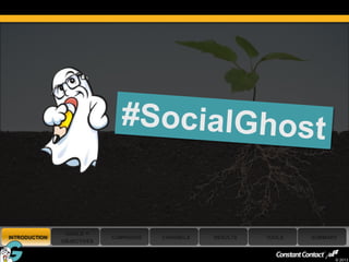 GOALS +
    INTRODUCTION                CAMPAIGNS   CHANNELS   RESULTS   TOOLS   SUMMARY
                   OBJECTIVES

7
                                                                               © 2013
 