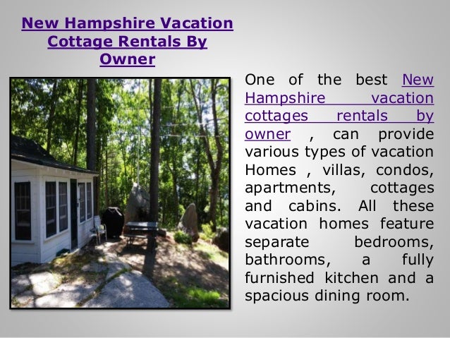 New Hampshire Vacation Cottage Rentals By Owner