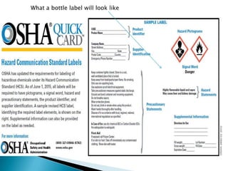 What a bottle label will look like
 