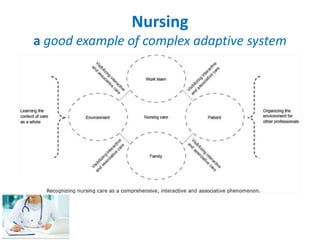 Nursing 
a good example of complex adaptive system 
 