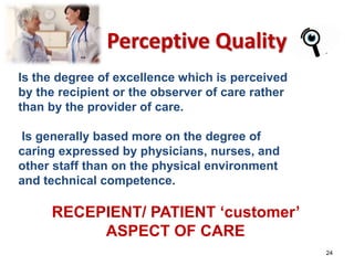 Healthcare Quality: Basic concepts 