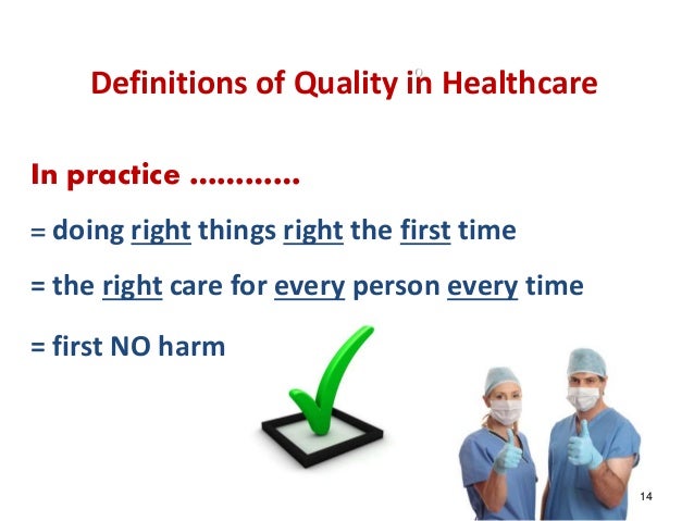 Healthcare quality definition
