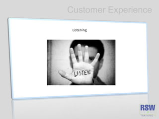 Customer Experience
Listening
 
