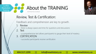 Resolution Certification 4 -in-1 Conflict Resolution Training (w/Certification) | PPTX