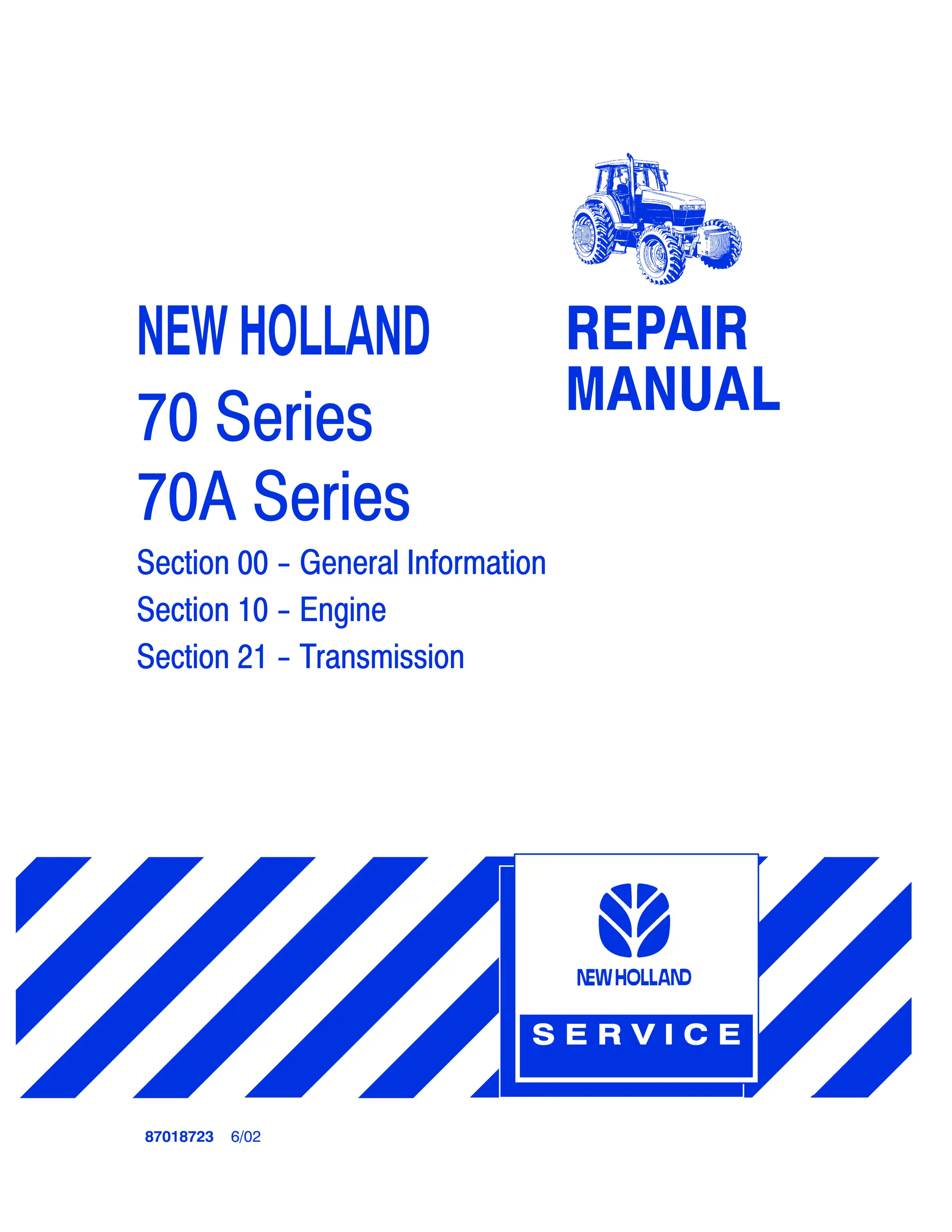 New Holland 8670 8770 8870 8970 Tractor Workshop Service Repair