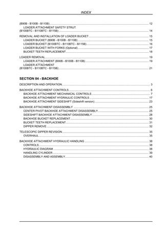 New holland b100 b backhoe loader service repair manual | PDF
