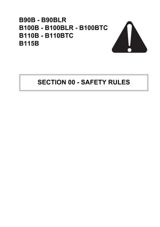 New holland b100 b backhoe loader service repair manual | PDF