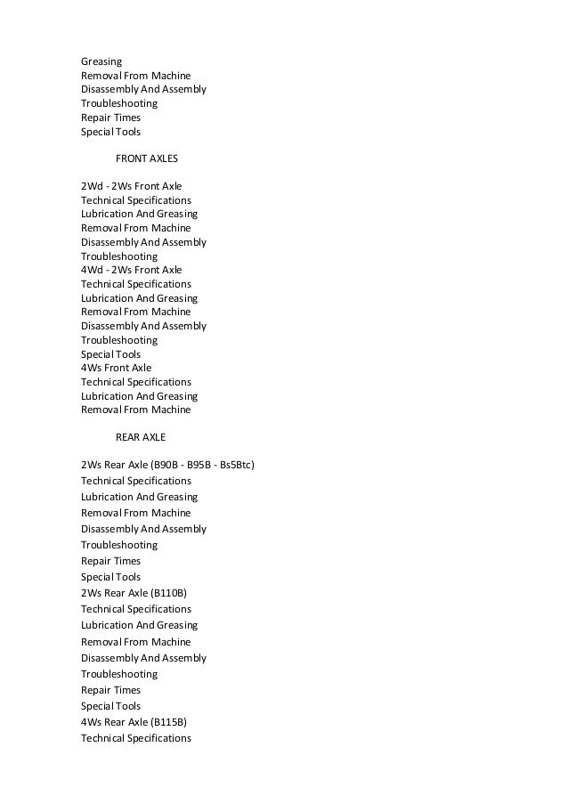 New Holland Lubricant Manual