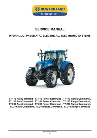 New holland t7.210 range command tractor service repair manual
