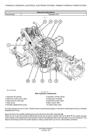 New holland t7.185 auto command tractor service repair manual