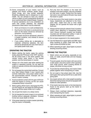New holland tc34 da tractor service repair manual | PDF