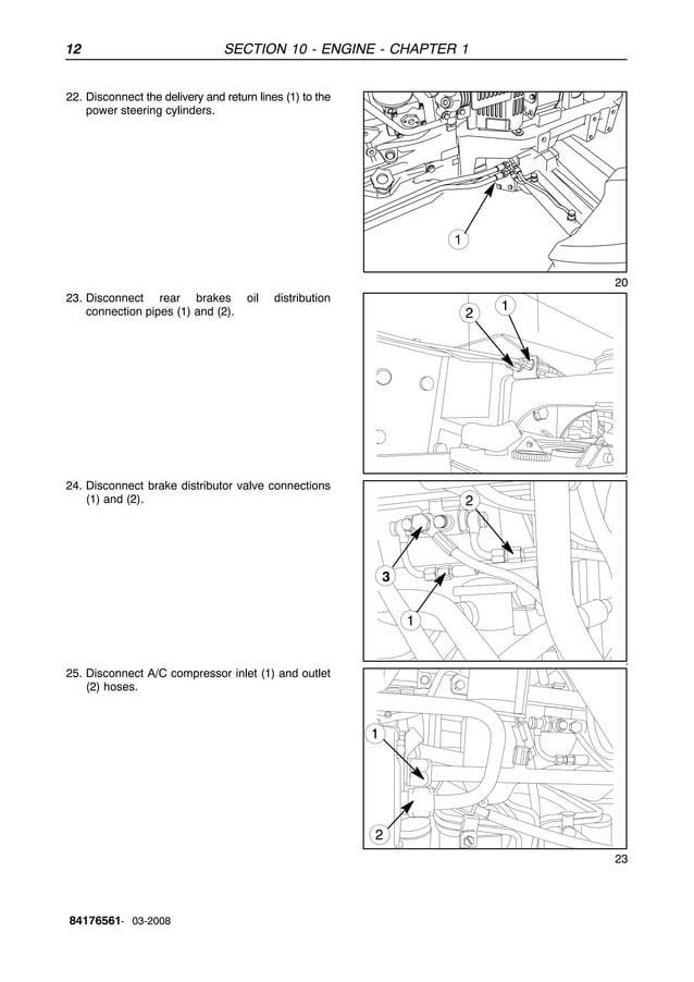 Manuel De Service Atelier Pour Tracteur New Holland TD5050 - Version PDF Sur Clé USB, Réparation Et Entretien