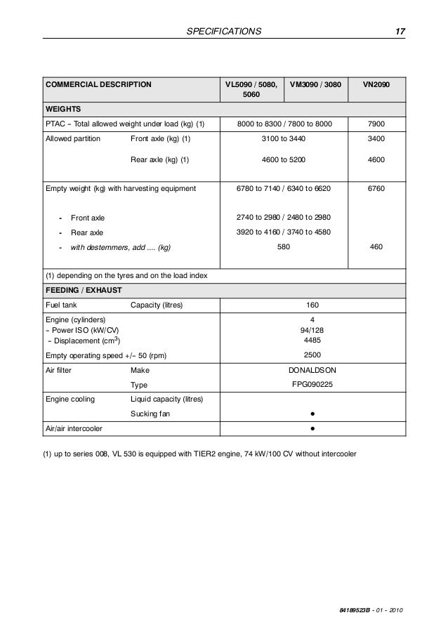 New Holland Vl6060 Grape Harvester Service Repair Manual