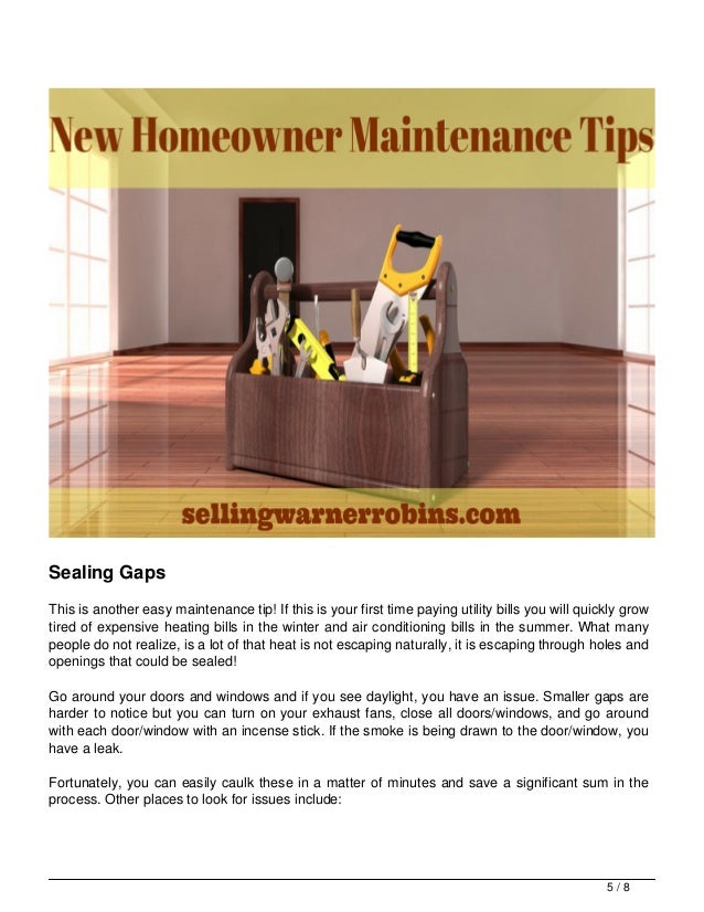 homeowner maintenance