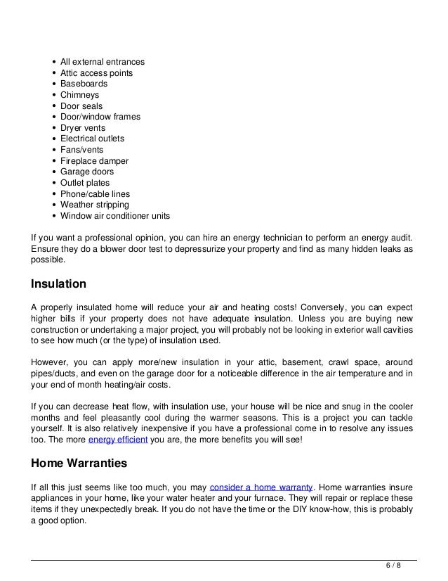 homeowner maintenance