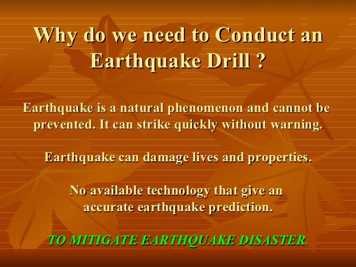 New how to conduct eq drill in school