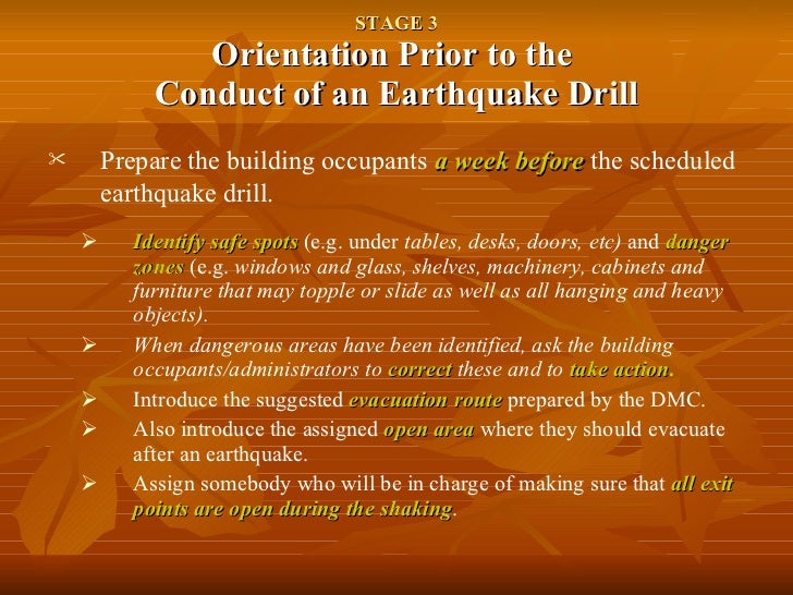 New how to conduct eq drill in school