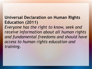 Human Rights and Exploring Global Citizenship | PDF