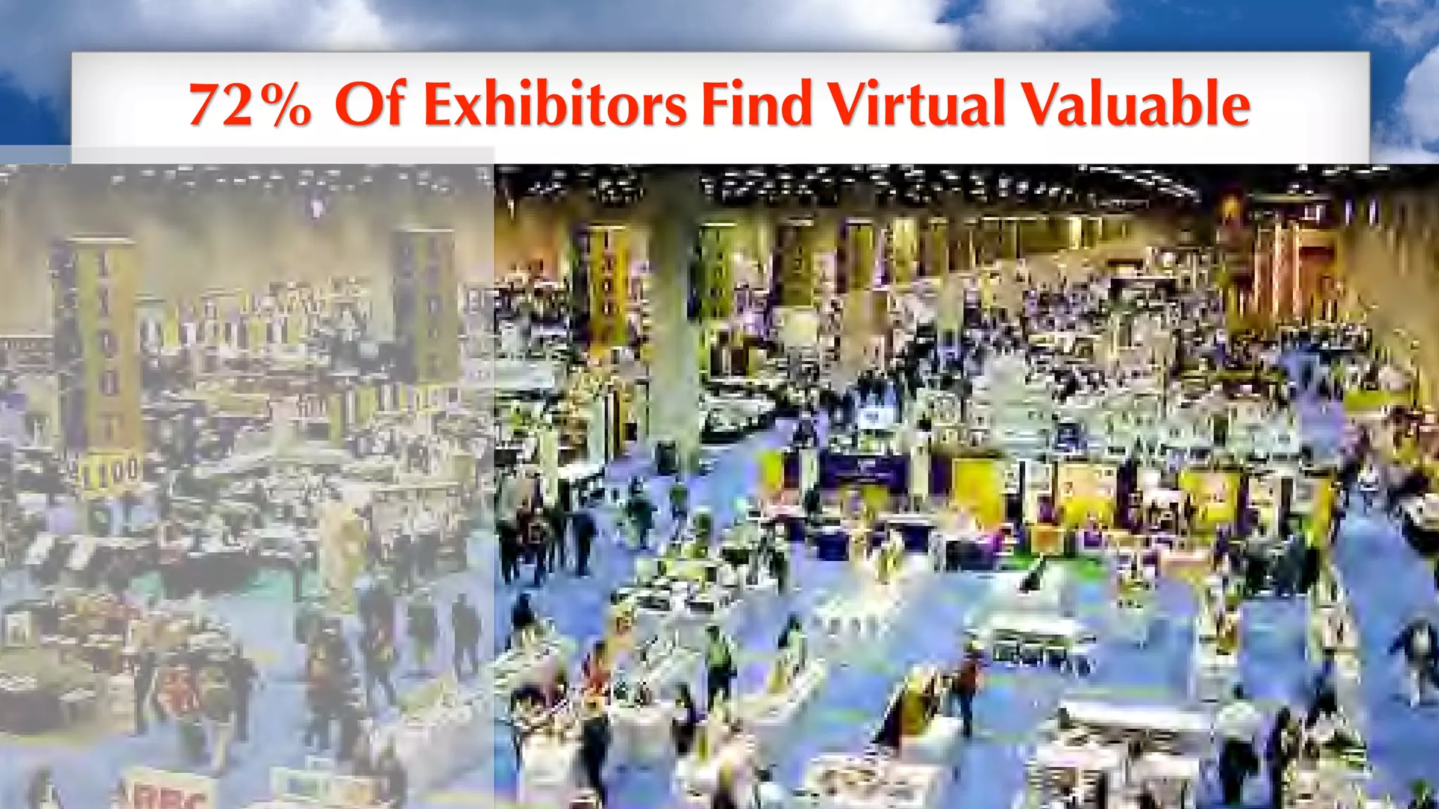 72% Of Exhibitors Find Virtual Valuable




                                          Up
 