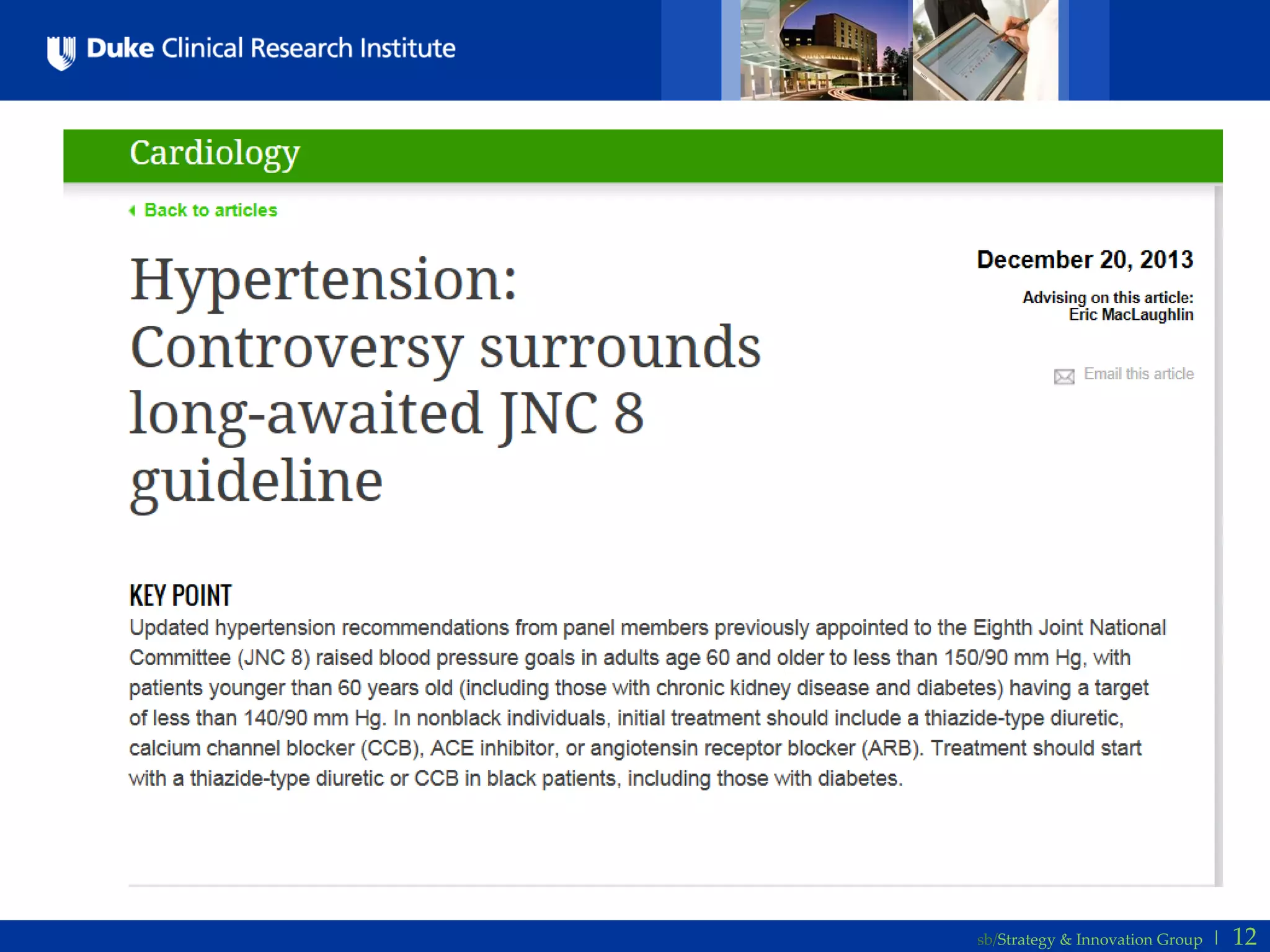 The Hypertension Guidelines JNC 8 | PDF