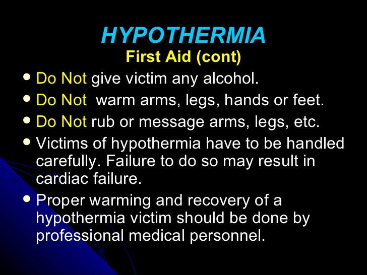 New hypothermia