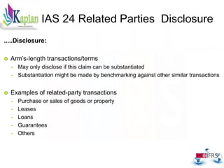 New ias 24 related parties disclosure1 | PPTX