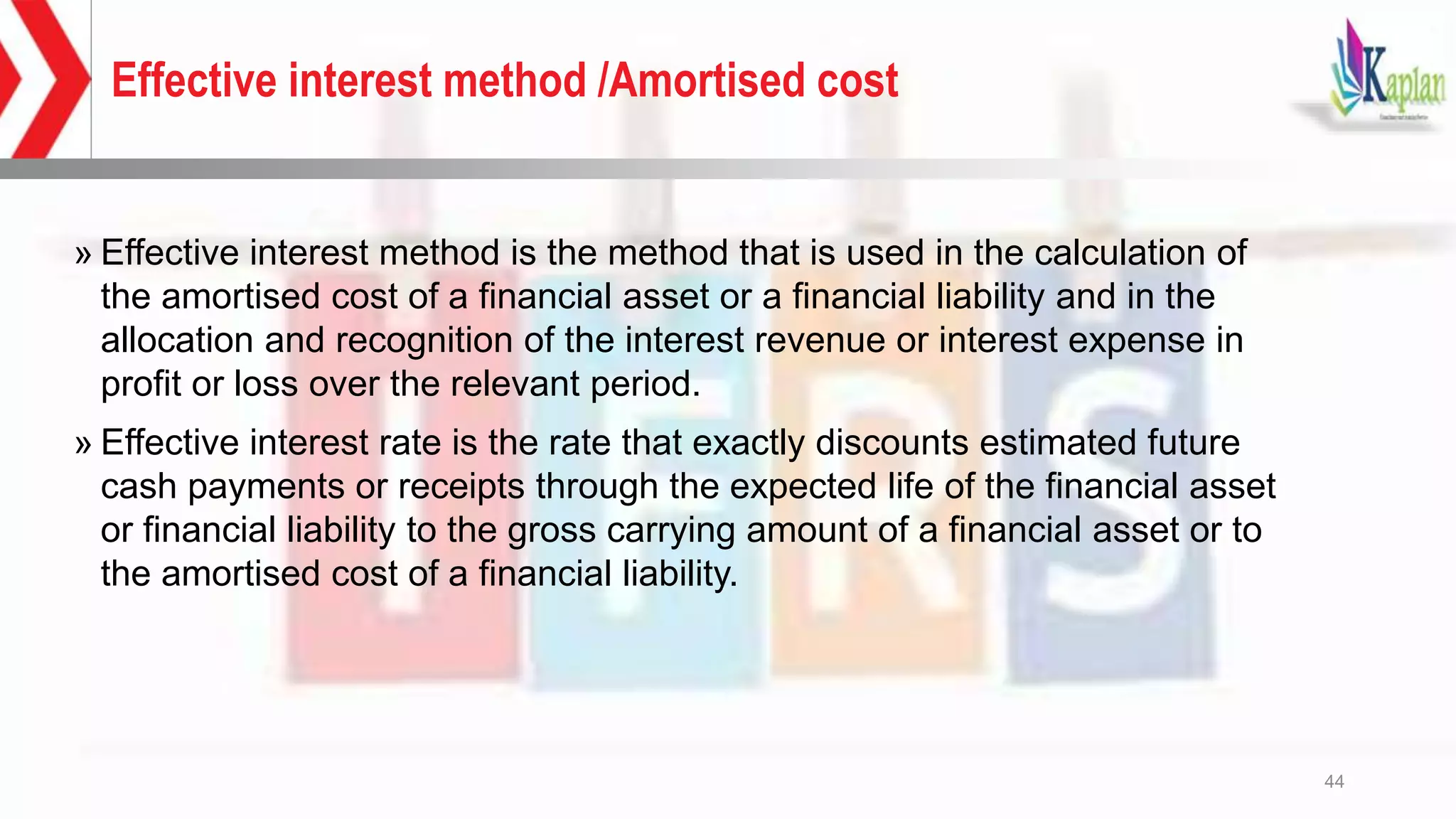 Effective Interest Method Model New ifrs 9 | PPTX