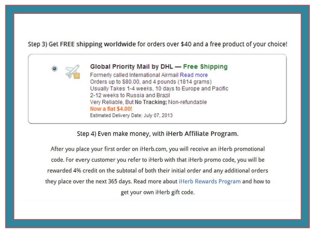 New IHerb Coupon PTH538 For 2013 10 Off