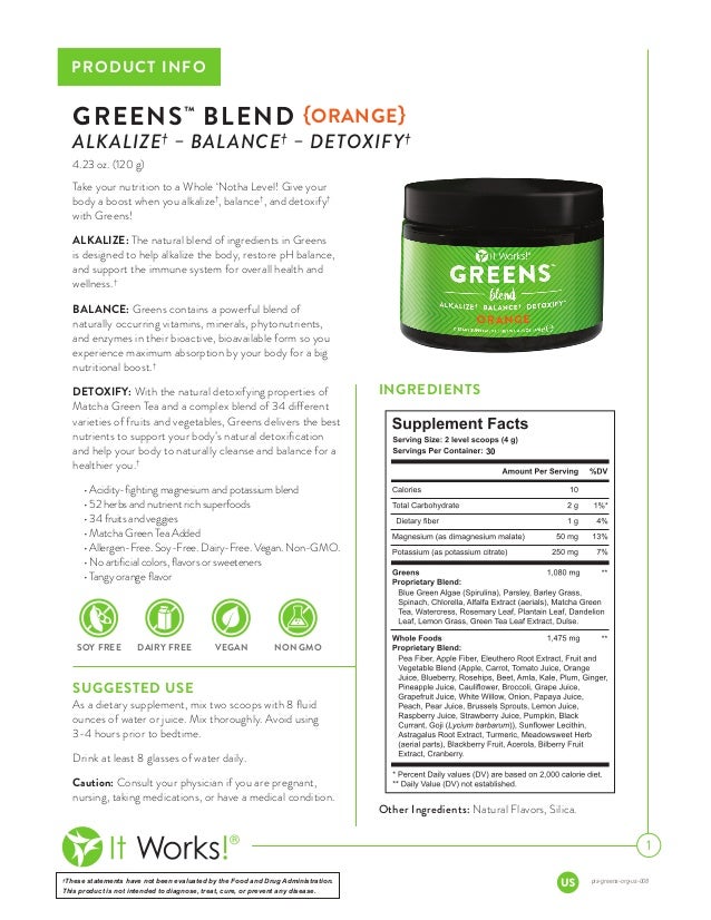 it works greens orange new greens it works