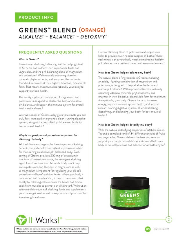 it works greens orange new greens it works