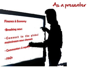 New indian news channel programming presentation