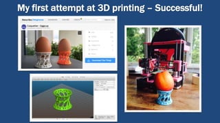 My first attempt at 3D printing – Successful!
 
