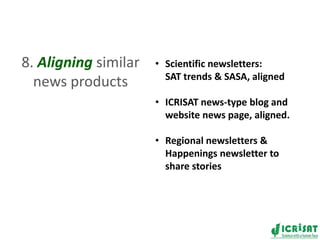 New innovations for the ICRISAT website