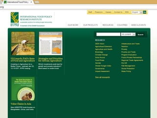 New innovations for the ICRISAT website