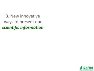 New innovations for the ICRISAT website