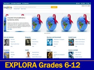 EXPLORA Grades 6-12
 
