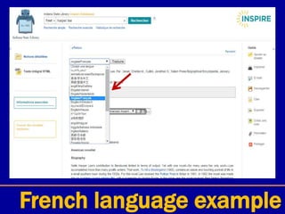 French language example
 