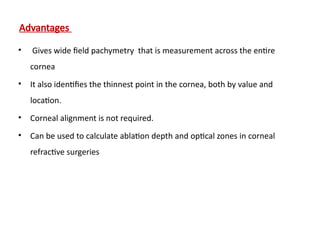 Pachymetry and specular biomicroscopy, confocal biomicroscopy | PPTX