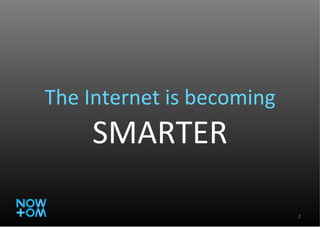 The Internet is becoming  SMARTER 