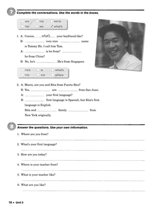 New interchange intro workbook third edition